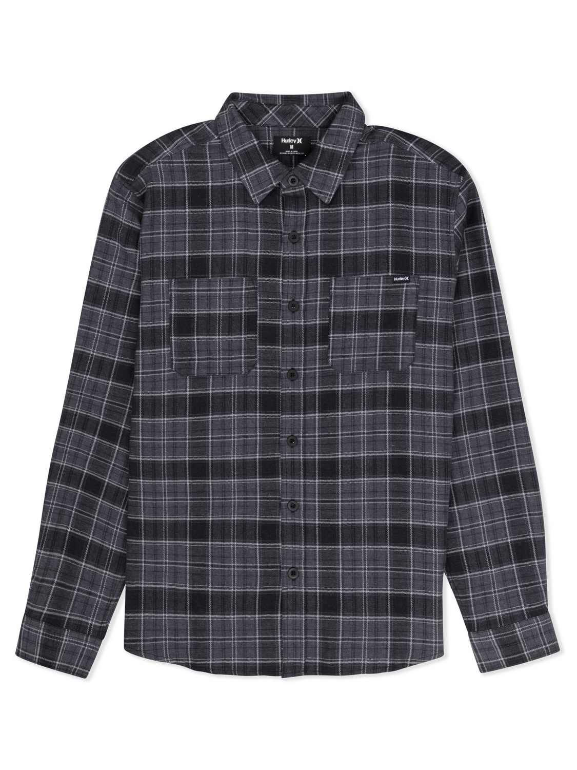 Eugene Flannel Long Sleeve in Black Combo