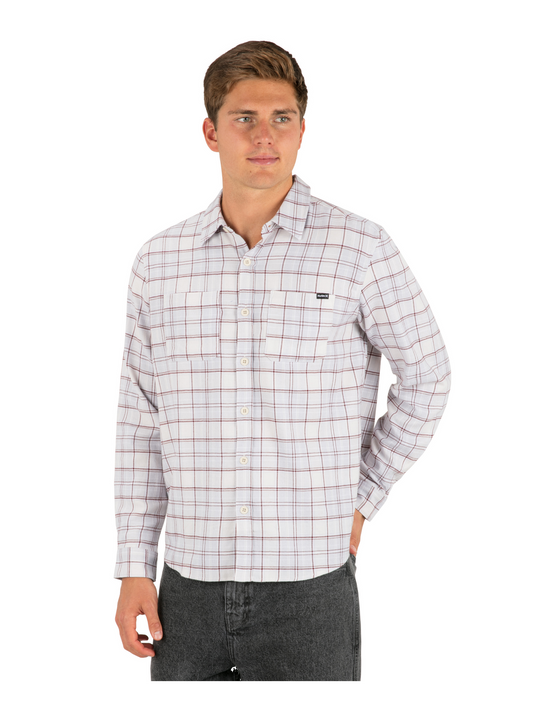 Eugene Flannel Long Sleeve in Bone