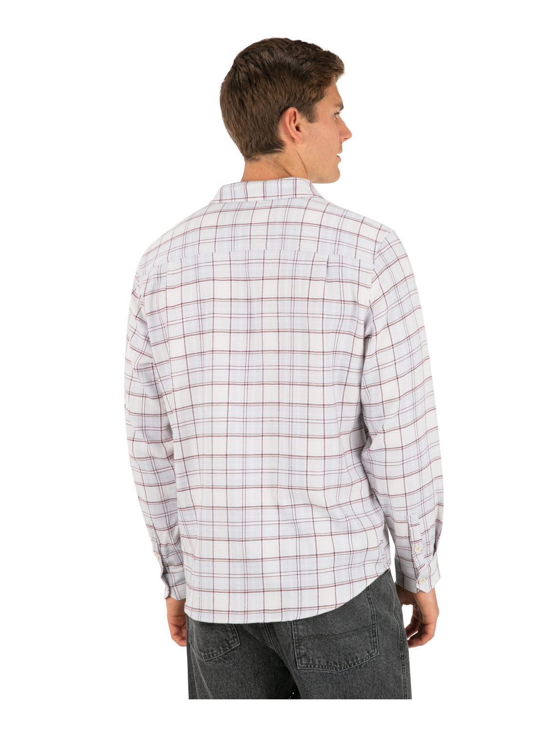 Eugene Flannel Long Sleeve in Bone