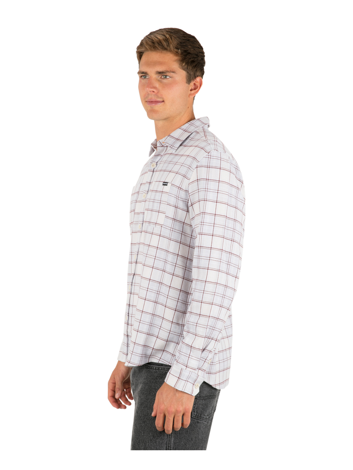 Eugene Flannel Long Sleeve in Bone