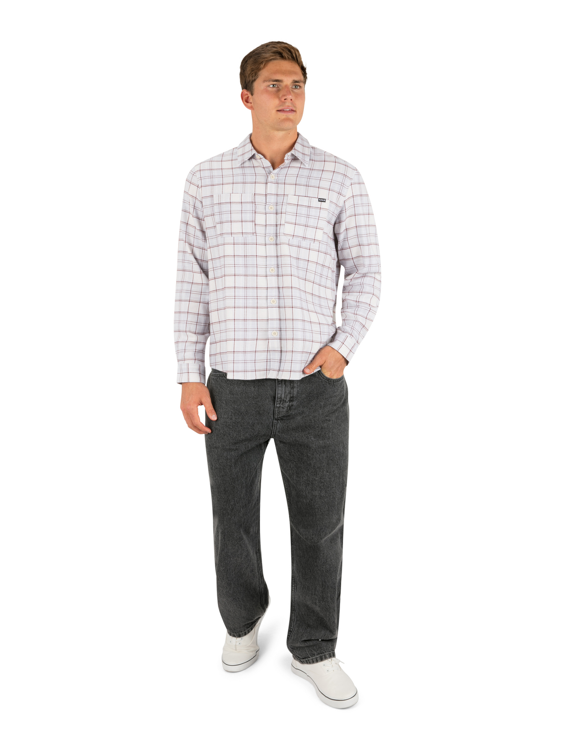 Eugene Flannel Long Sleeve in Bone