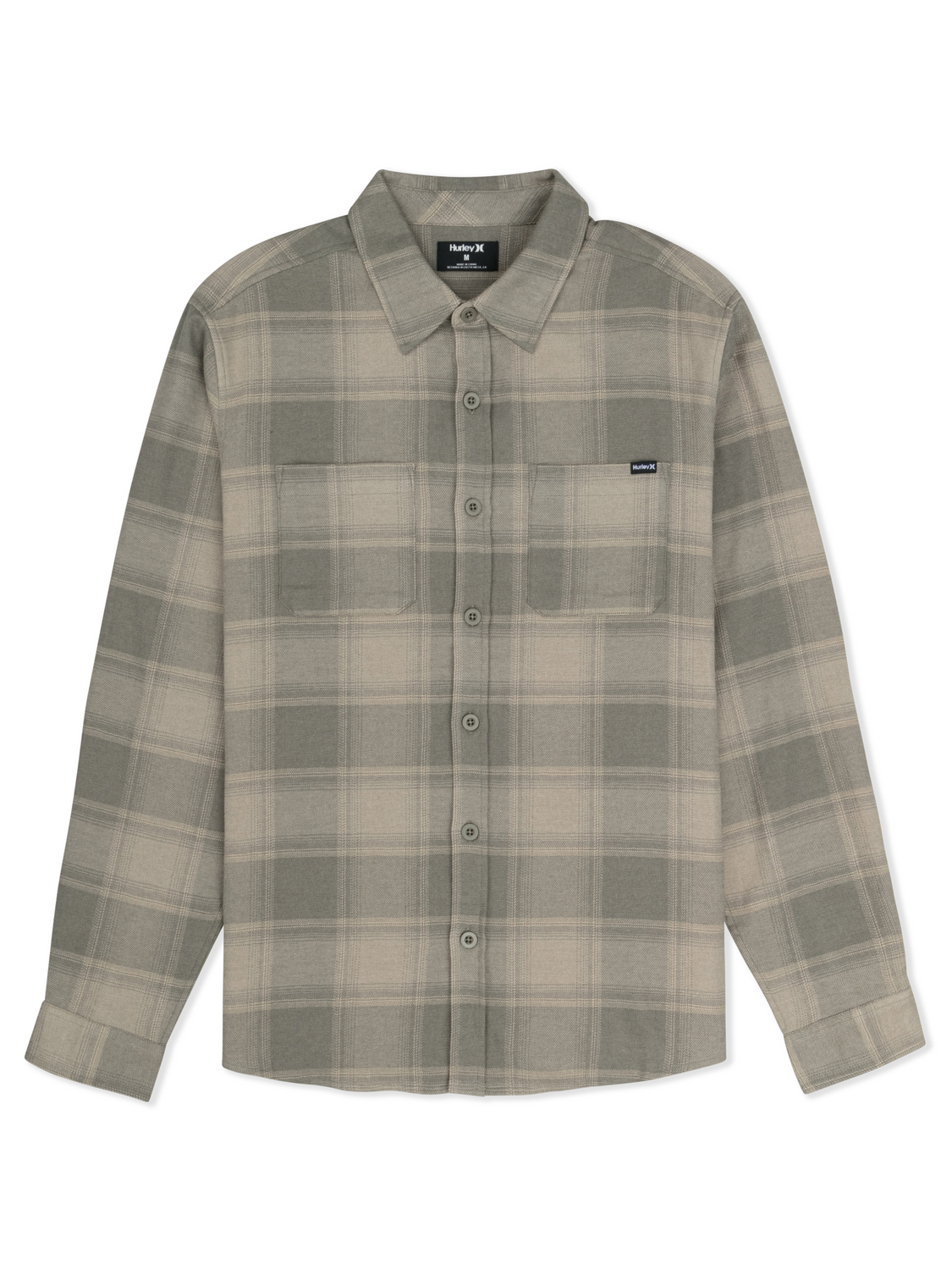 Eugene Flannel Long Sleeve in Olive