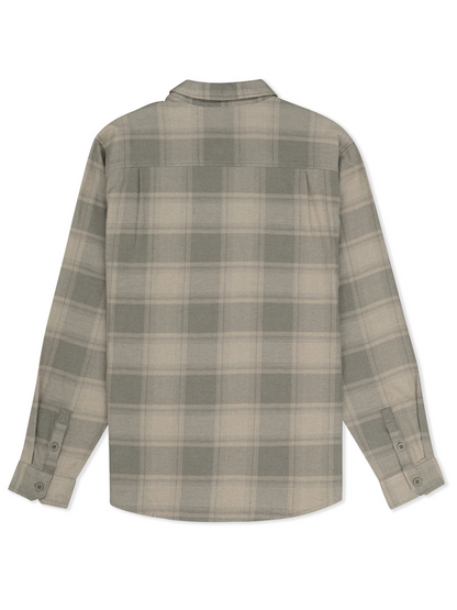 Eugene Flannel Long Sleeve in Olive