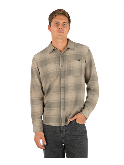 Eugene Flannel Long Sleeve in Olive