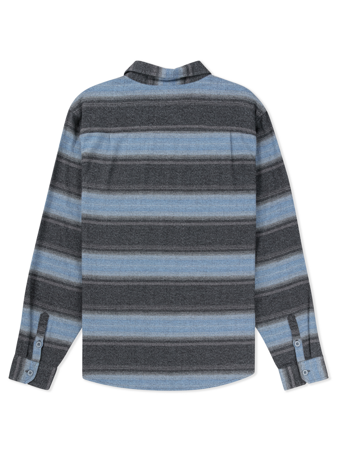 Eugene Stripe Flannel Long Sleeve in Aquifer