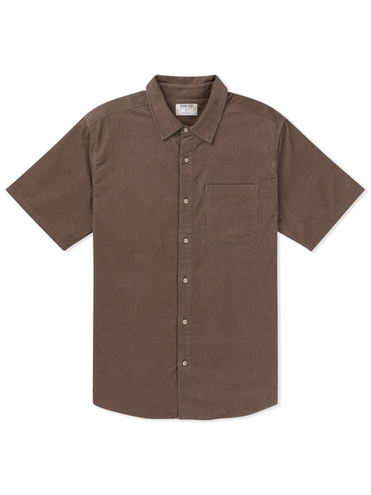 Ward Cord Short Sleeve in Espresso