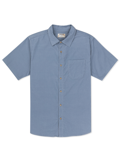 Ward Cord Short Sleeve in Worker Blue