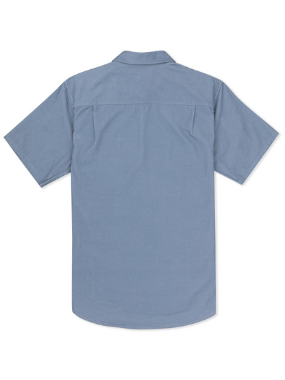 Ward Cord Short Sleeve in Worker Blue