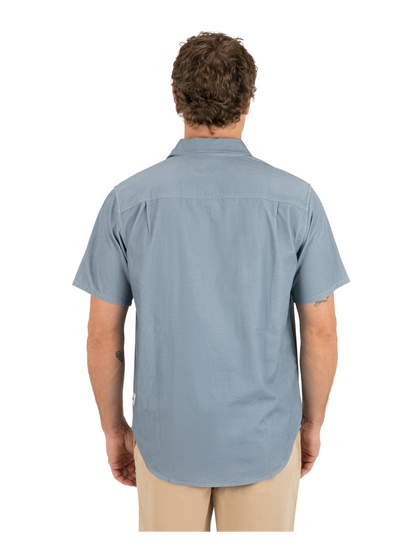 Ward Cord Short Sleeve in Worker Blue