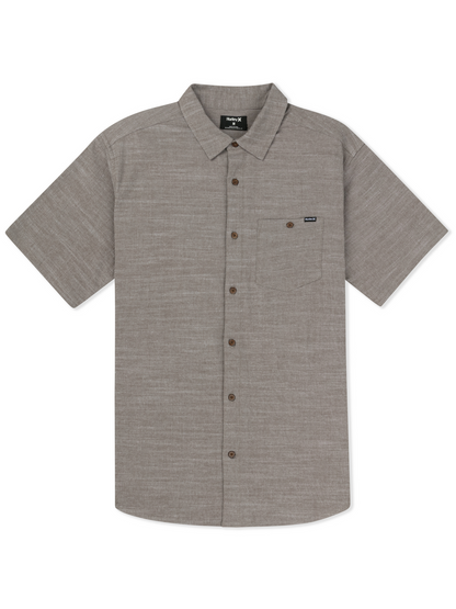 H2O Dri Slub Short Sleeve in Olive Grey