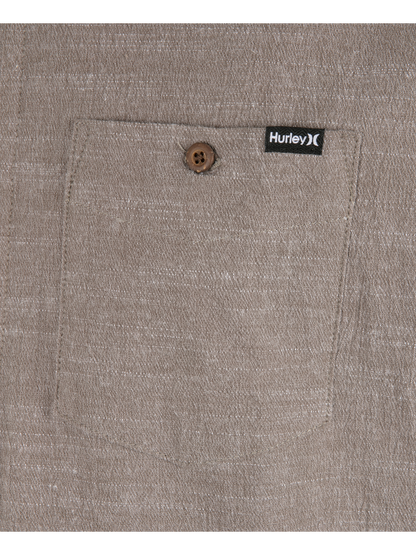 H2O Dri Slub Short Sleeve in Olive Grey