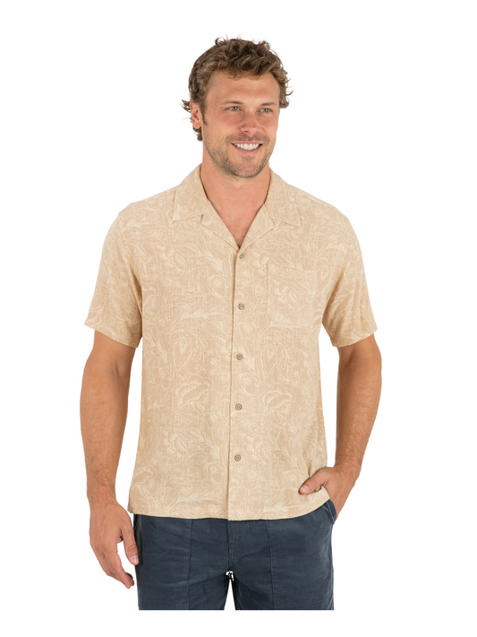 Lisbon Camp Short Sleeve in Hazelnut