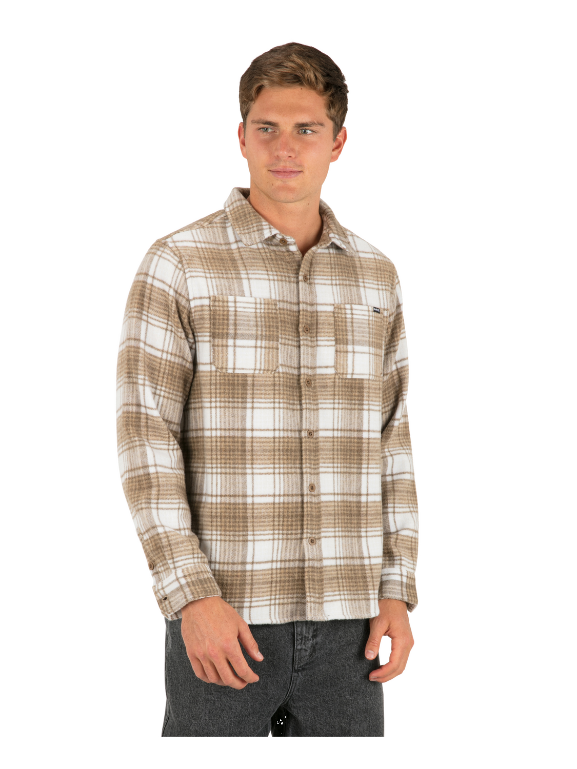 Eugene Heavyweight Flannel Long Sleeve in Woodside