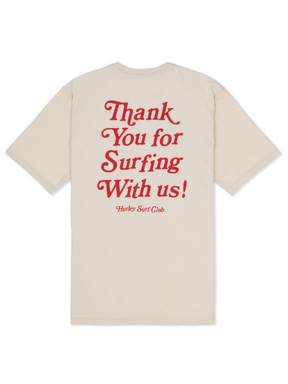 Thank You Slub Short Sleeve in Bone