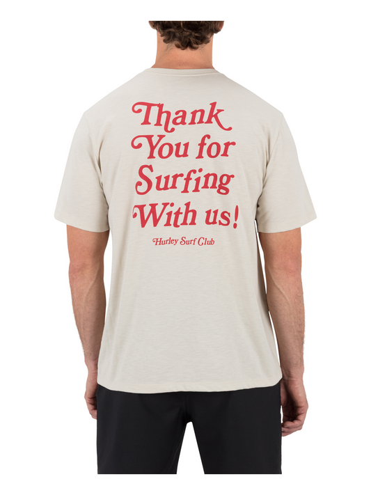 Thank You Slub Short Sleeve in Bone