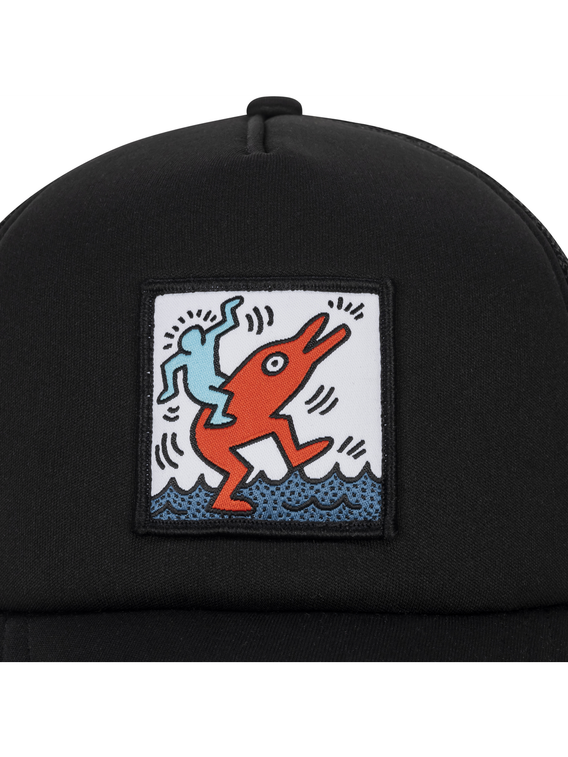 Hurley x Keith Haring Drop In Trucker Hat in Black