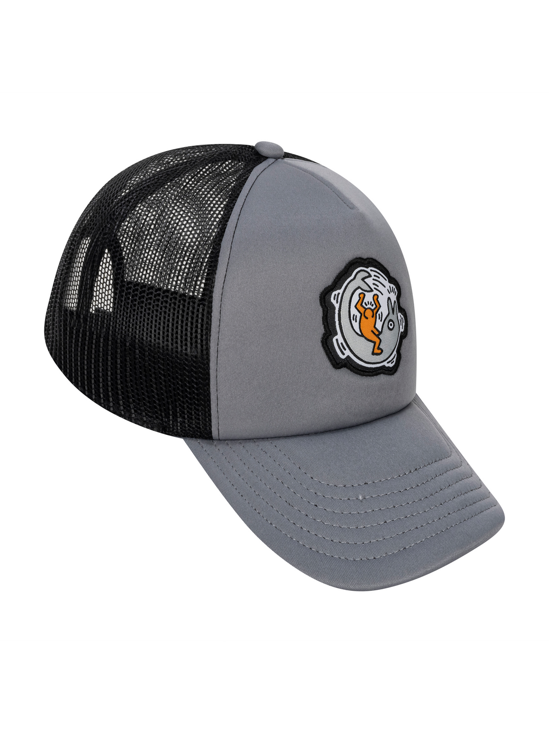 Hurley x Keith Haring Drop In Trucker Hat in Wolf Grey
