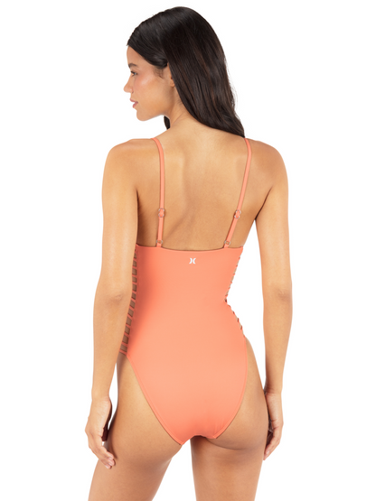 Solid Moderate One Piece in Coral Reef