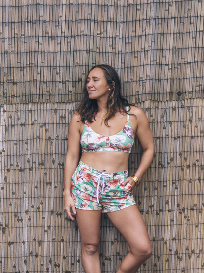 Gingko Cloud 3" Boardshort in Gingko Cloud / Terracotta