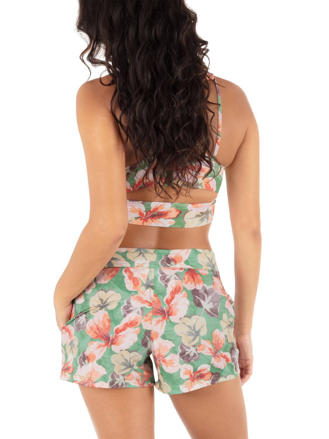 Gingko Cloud 3" Boardshort in Gingko Cloud / Terracotta