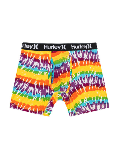 Wave Tie Dye Boxer Brief in Multi Holograph