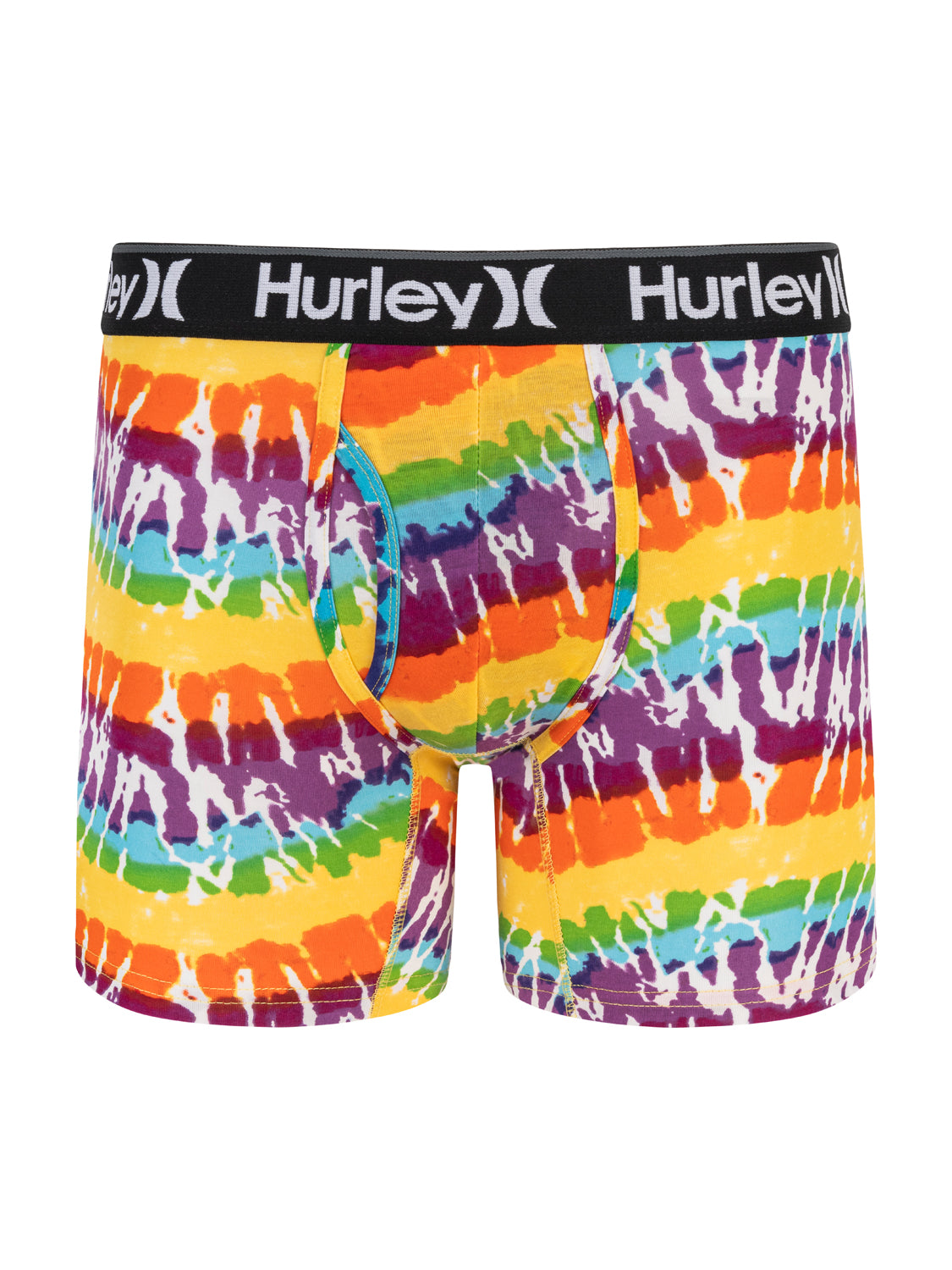 Wave Tie Dye Boxer Brief in Multi Holograph