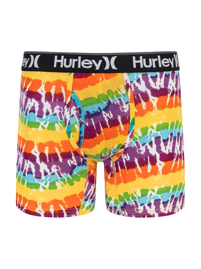 Wave Tie Dye Boxer Brief in Multi Holograph