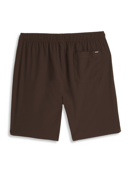 Exist Slash Logo Light Weight Sport Short in Brown