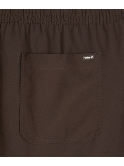 Exist Slash Logo Light Weight Sport Short in Brown