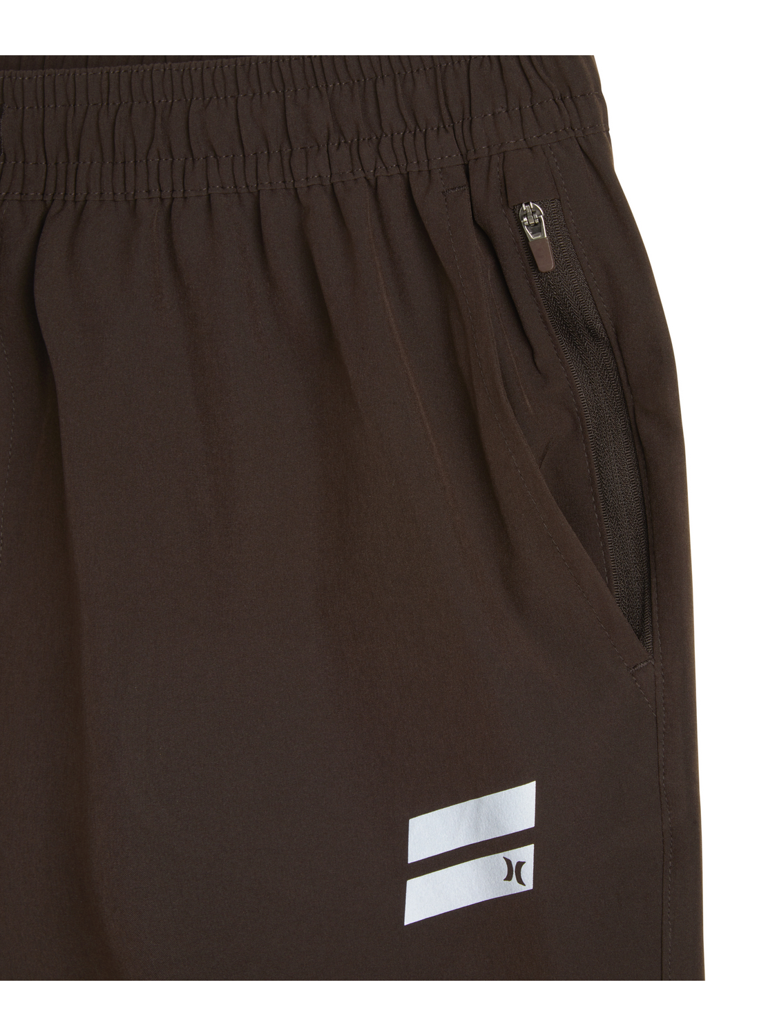 Exist Slash Logo Light Weight Sport Short in Brown