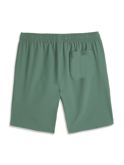 Exist Slash Logo Light Weight Sport Short in Duck Green