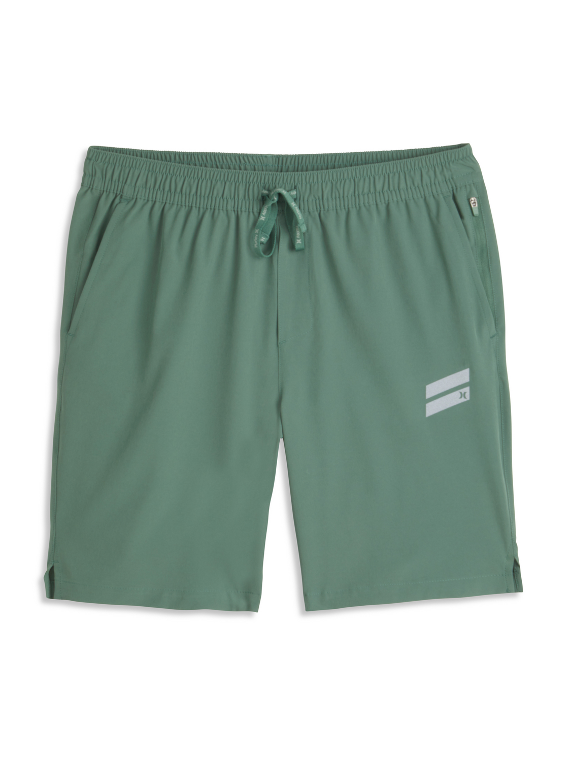 Exist Slash Logo Light Weight Sport Short in Duck Green