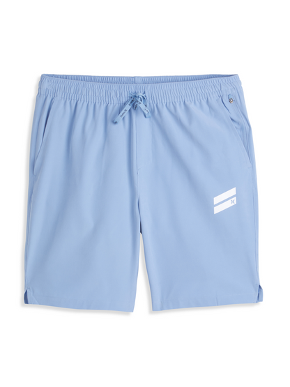 Exist Slash Logo Light Weight Sport Short in Endless Sky