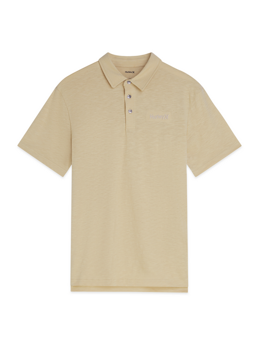 One & Only Short Sleeve Polo in Hazelnut