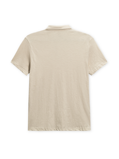 One & Only Short Sleeve Polo in Bone