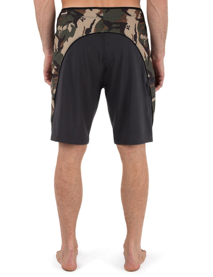 Phantom Eco Weekender Blocked Boardshort  21" in Dark Stone Grey