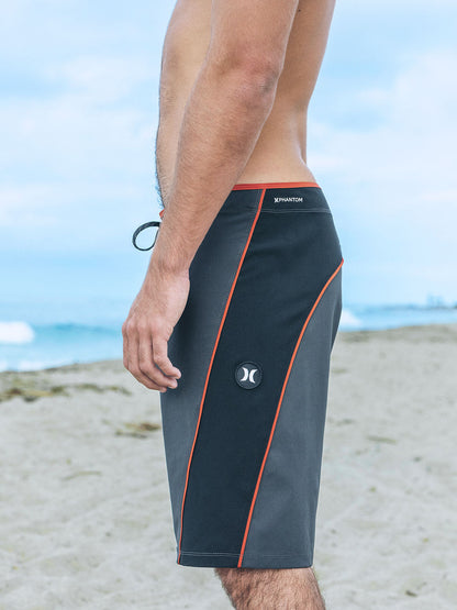 Phantom Eco Weekender Blocked Boardshort 21" in Dark Stone Grey
