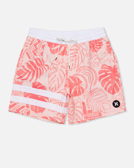 Phantom Eco Block Party Volley Boardshort 17" in Candy Pink