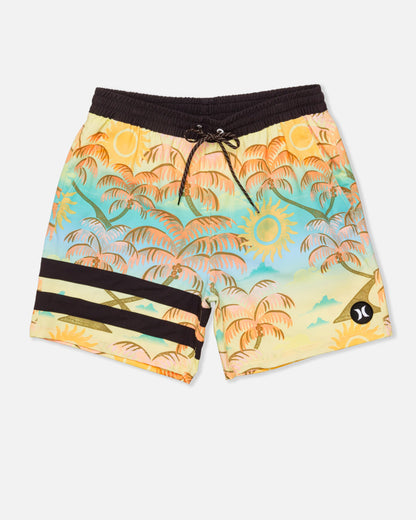 Phantom Eco Block Party Volley Boardshort 17" in Pineapple
