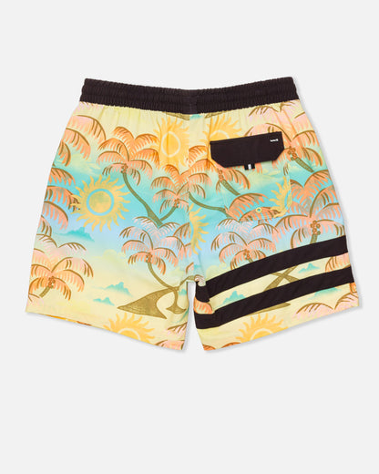 Phantom Eco Block Party Volley Boardshort 17" in Pineapple