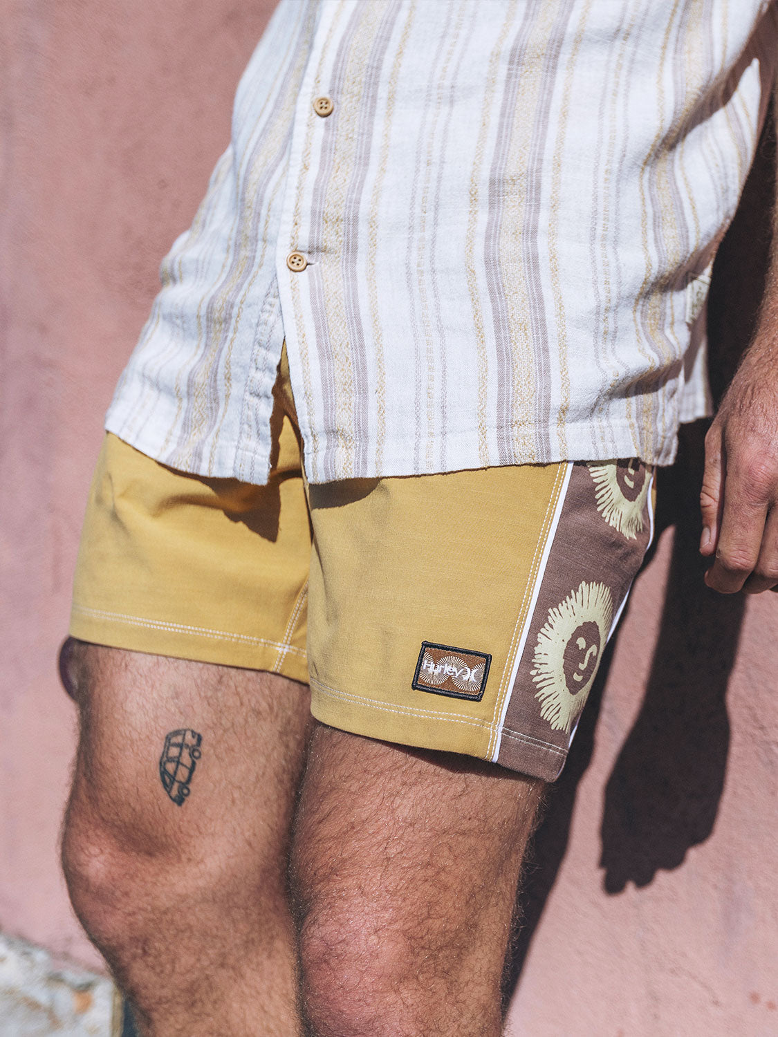 Phantom Naturals Blocked Sessions Boardshort 16" in Pebble