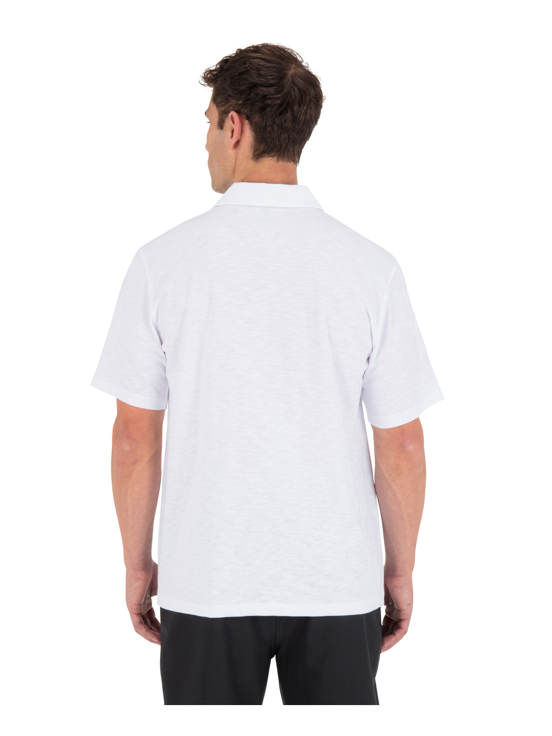 Icon Slub Polo Short Sleeve in White