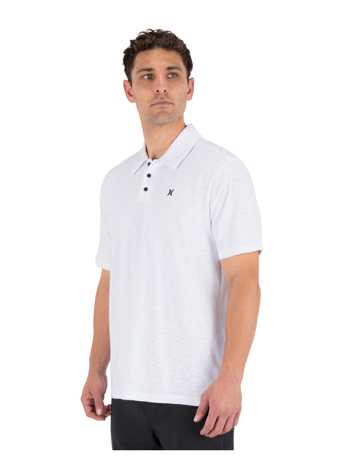 Icon Slub Polo Short Sleeve in White