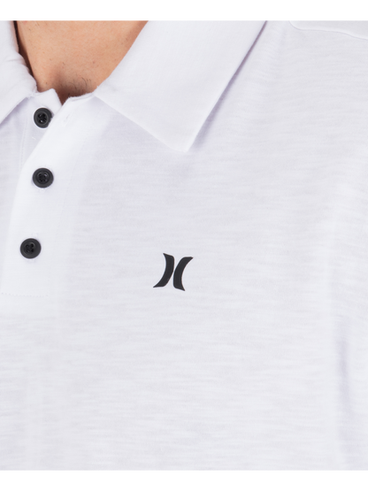 Icon Slub Polo Short Sleeve in White