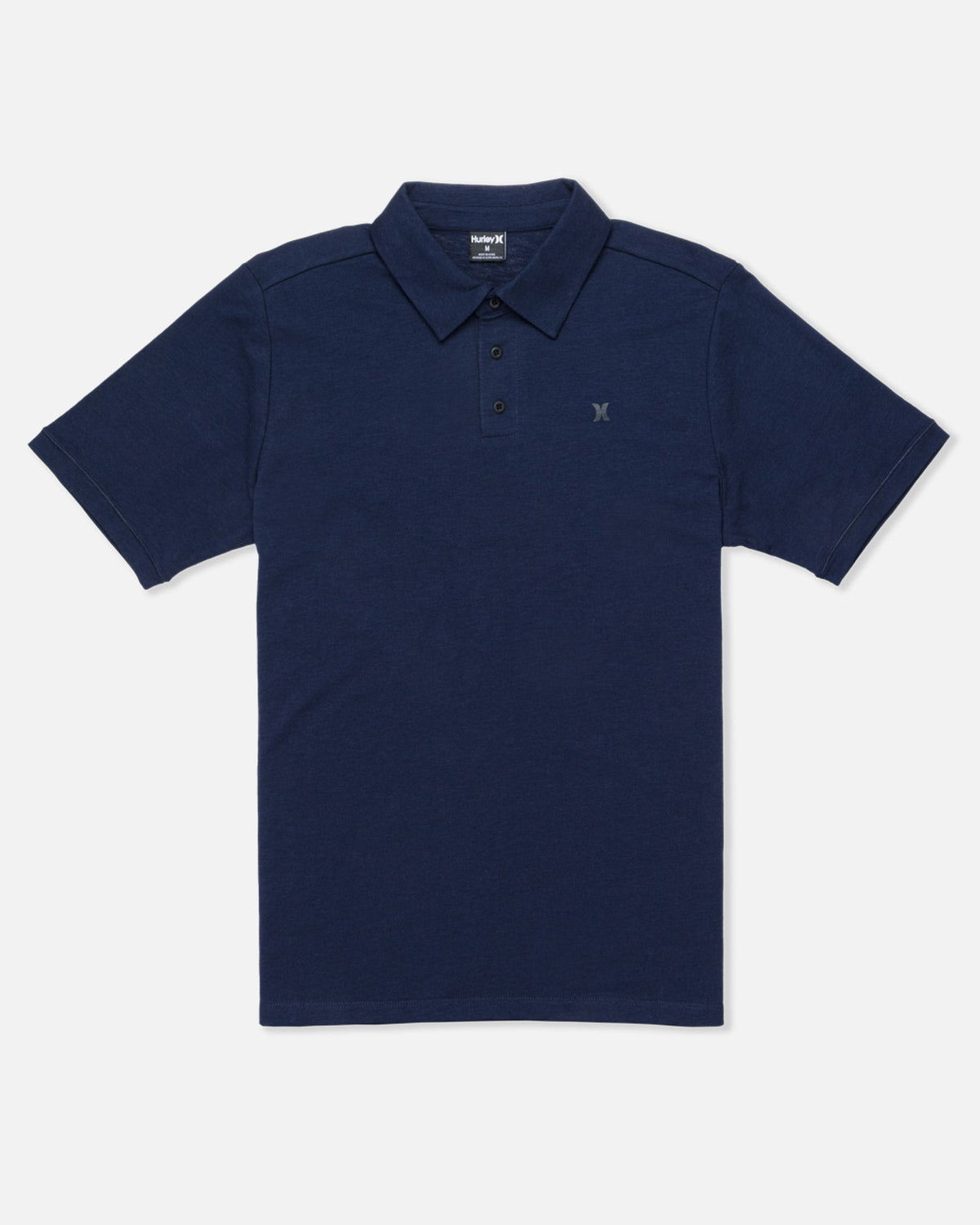 Icon Slub Polo Short Sleeve in Obsidian