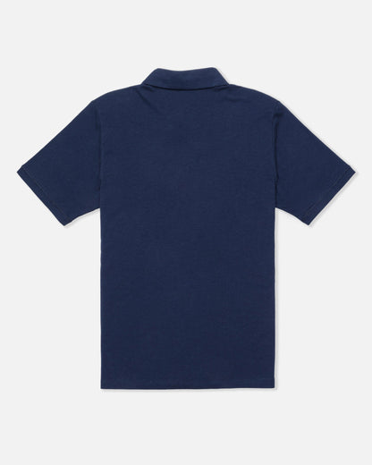 Icon Slub Polo Short Sleeve in Obsidian