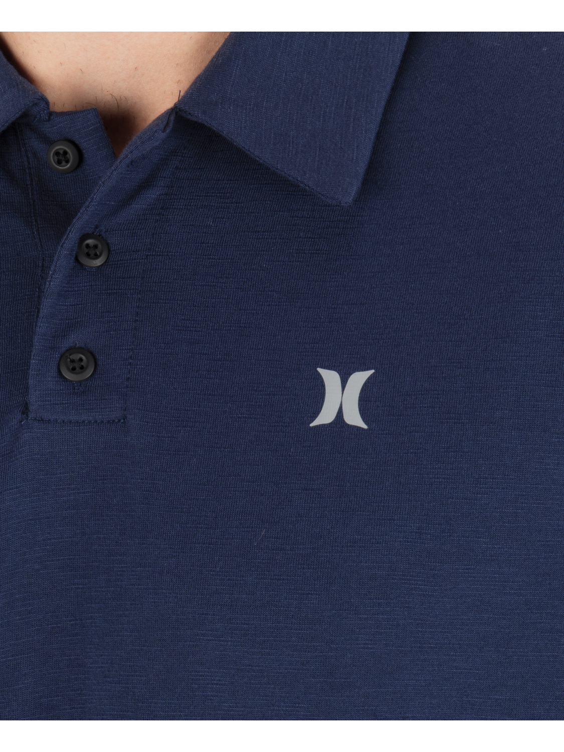 Icon Slub Polo Short Sleeve in Obsidian