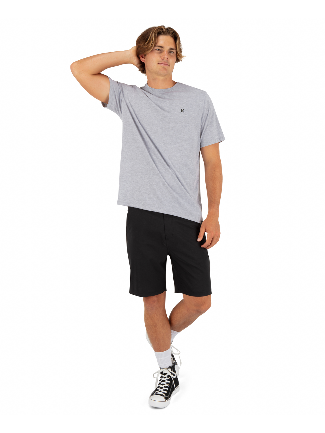 Icon Tee Short Sleeve in Dark Grey Heather