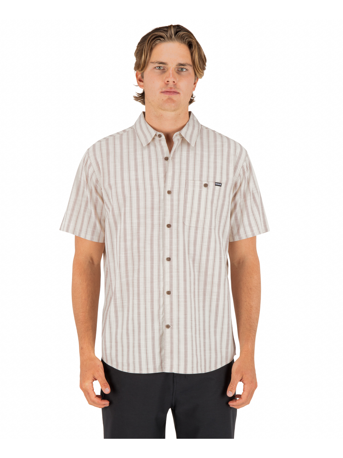 Lido Stripe Short Sleeve in Bone