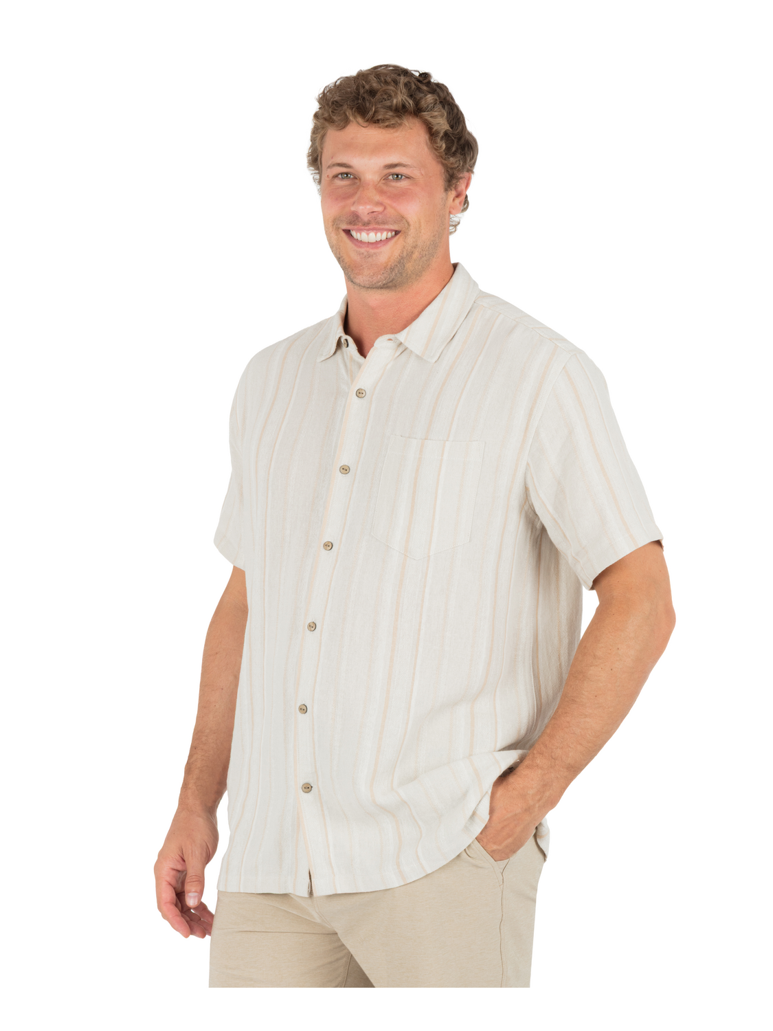 Oceanside Short Sleeve in Bone